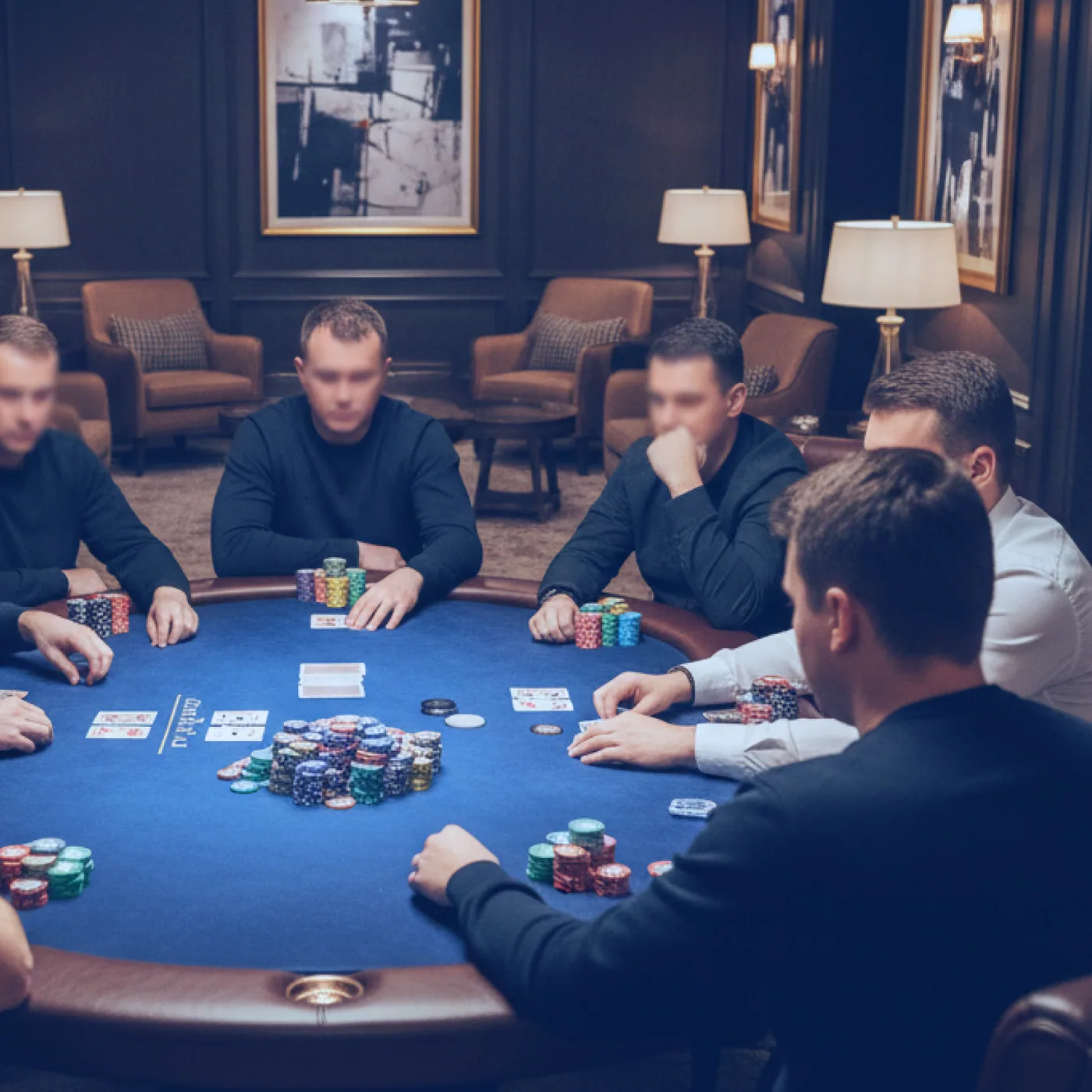 A hand of five hundred dealt at one of the middle tables at Southern Quay